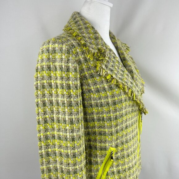 Forever 21 Classic Chic Tweed Jacket Yellow - Medium - Picture 6 of 9